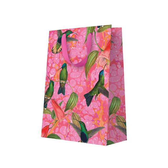 Marble Hummingbird Large Gift Bag