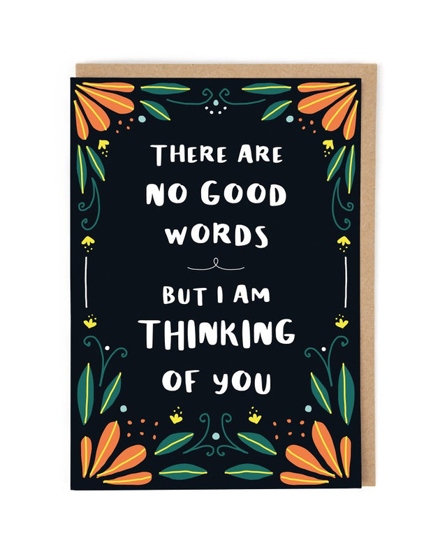 No Good Words Greeting Card