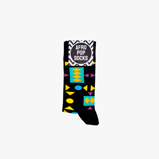 Retro Black Afropop Socks
