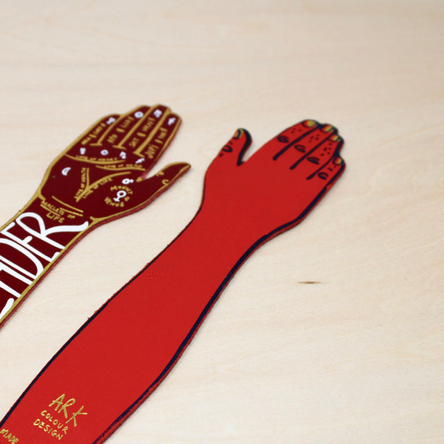 Palm Reader Leather Bookmark