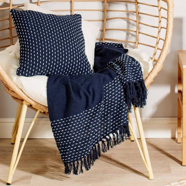 Blue Blanket Throw