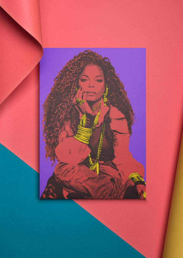 Janet Jackson Pop Art Print