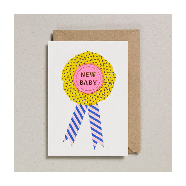 Riso Rosette New Baby Card