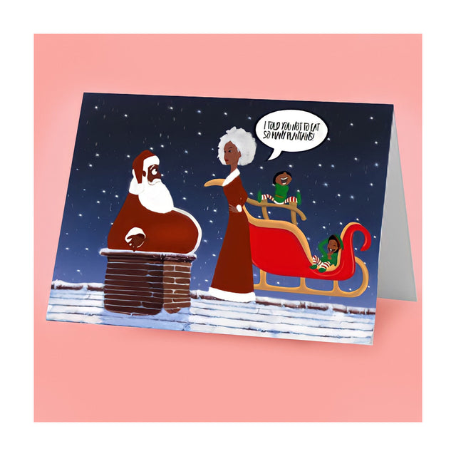 Funny Black Santa