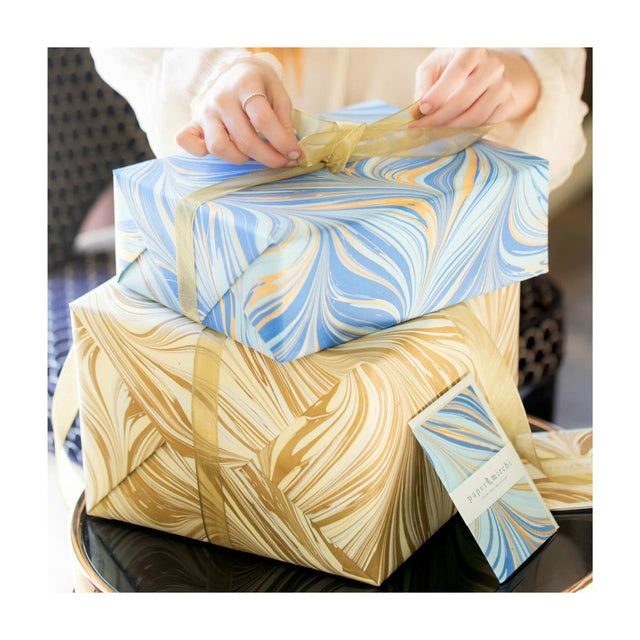 Hand Marbled Gift Wrap