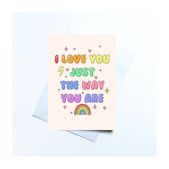 I Love You Rainbow Card