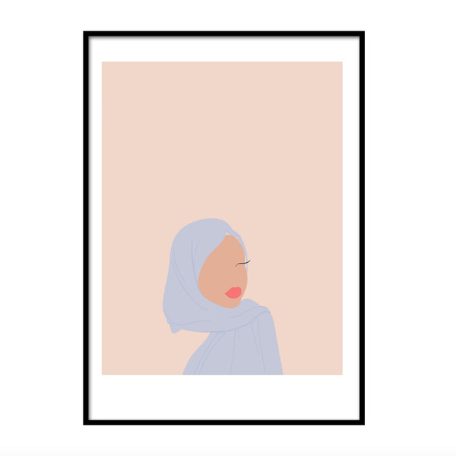 Hijab Woman Wall Art