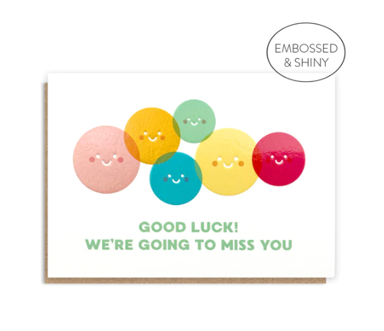 Miss You Faces Card