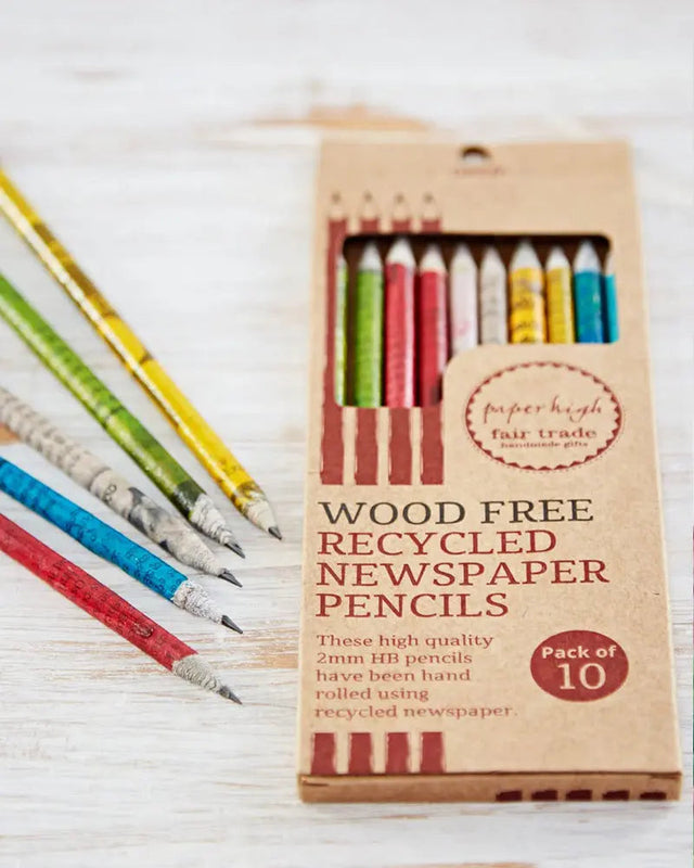 Wood-Free Recycled Newspaper Pencils