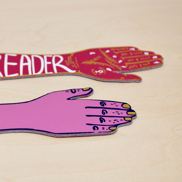 Palm Reader Leather Bookmark