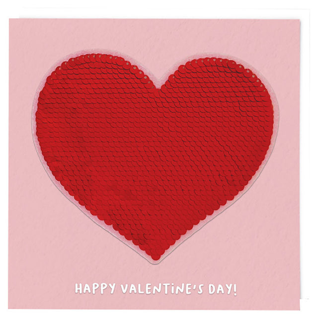 Red Reversible Sequin Heart