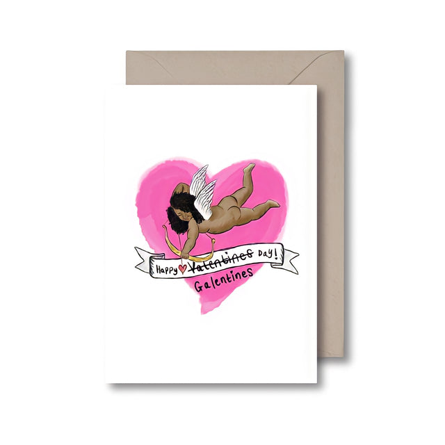 Black Eros Card for Friends on Valentines Day