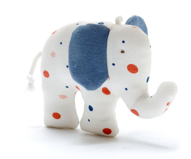 Fair Trade Upcycled Organic Elephant Baby Toy