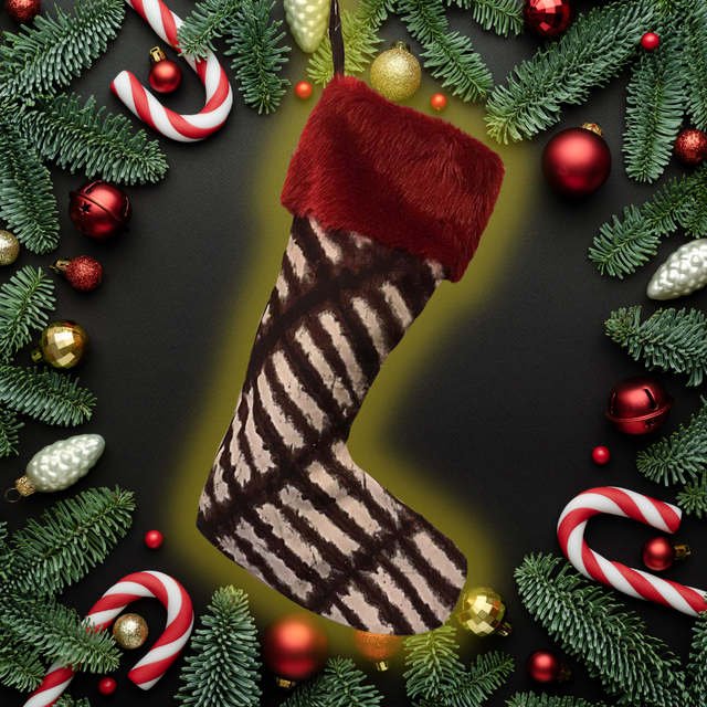Luxury Batik Christmas Stocking